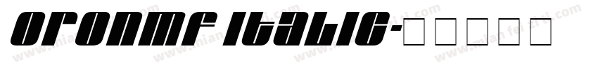 OronMF Italic字体转换